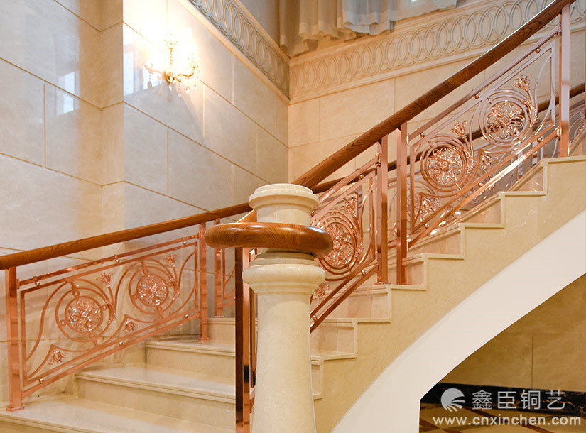 「鑫臣銅藝樓梯《鬱金香》案例分享（二十三）」圖片