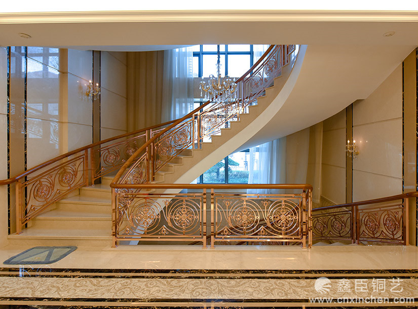 「鑫臣銅藝樓梯《鬱金香》案例分享（二十三）」圖片