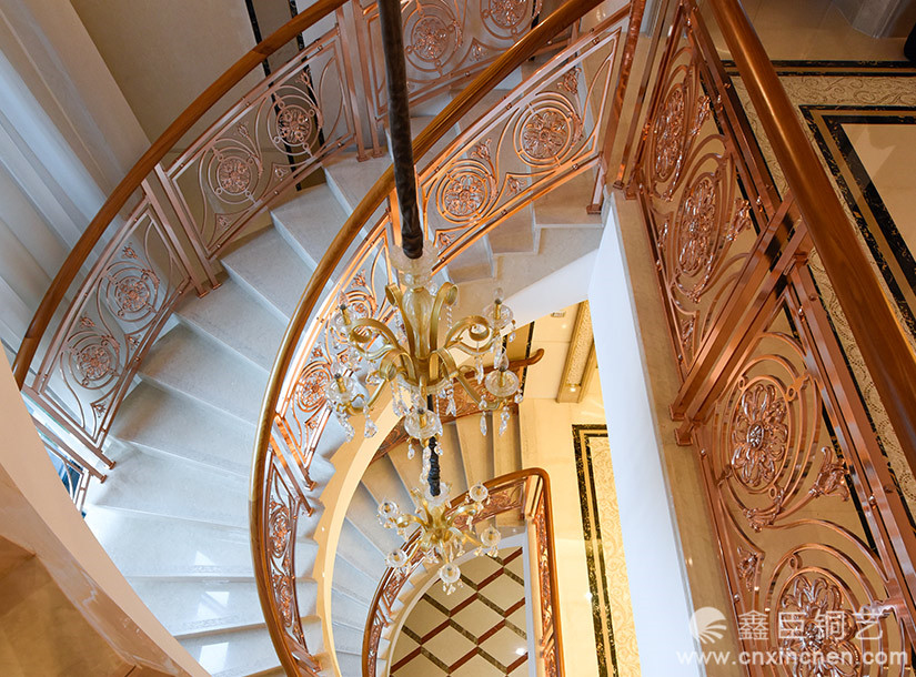 「鑫臣銅藝樓梯《鬱金香》案例分享（二十三）」圖片