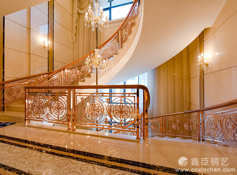 「鑫臣銅藝樓梯《鬱金香》案例分享（二十三）」圖片